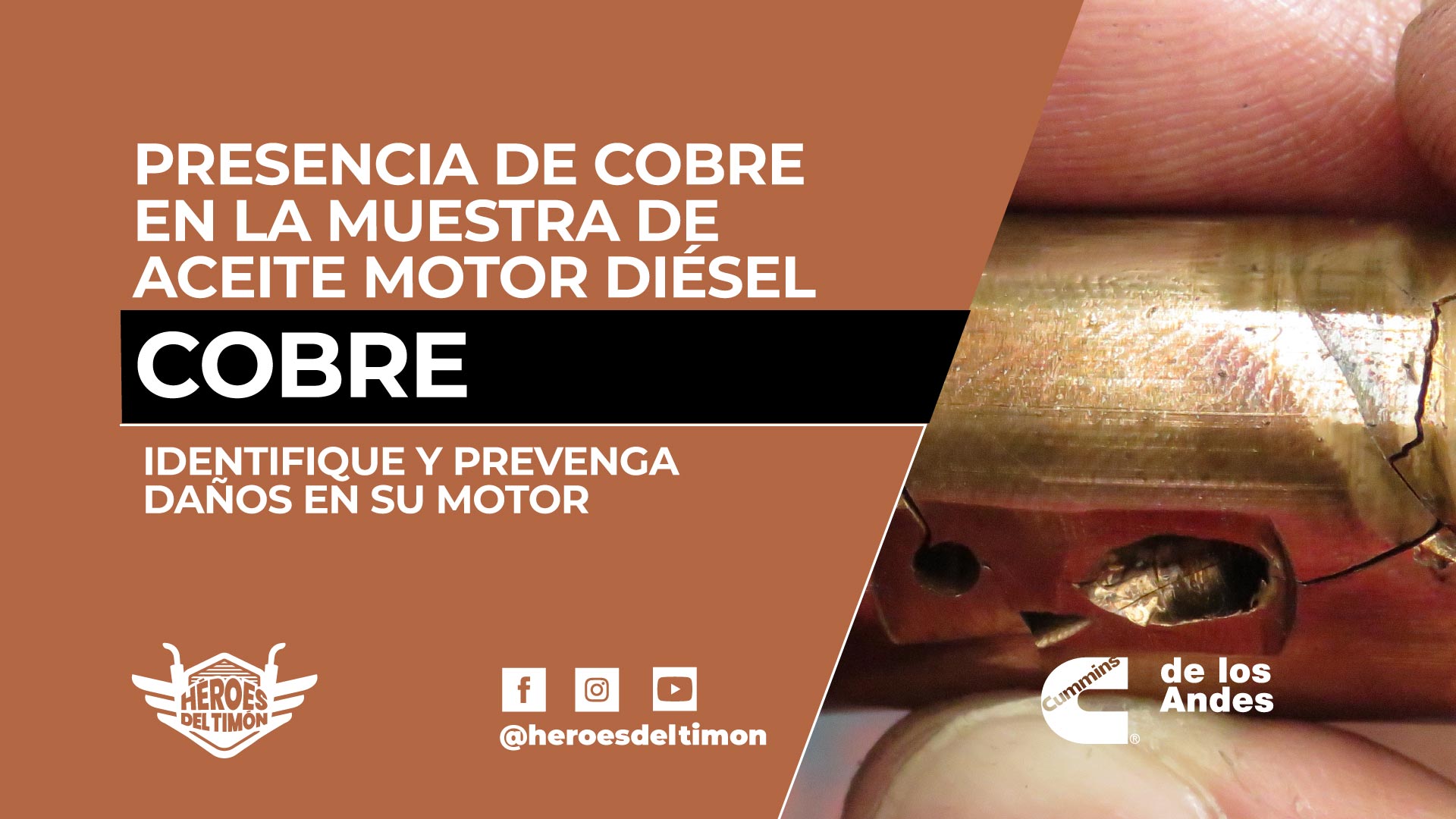 Cobre motor diésel