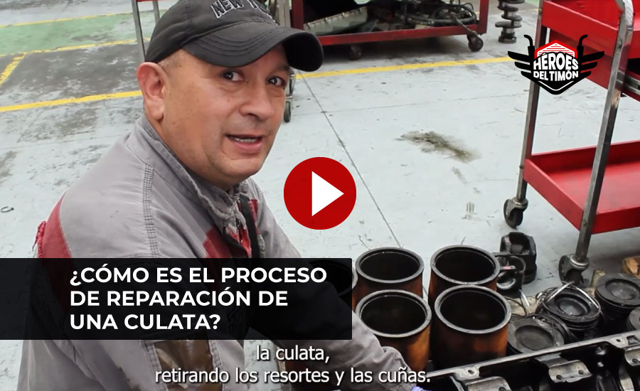 Reparación de una culata en Cummins de los Andes