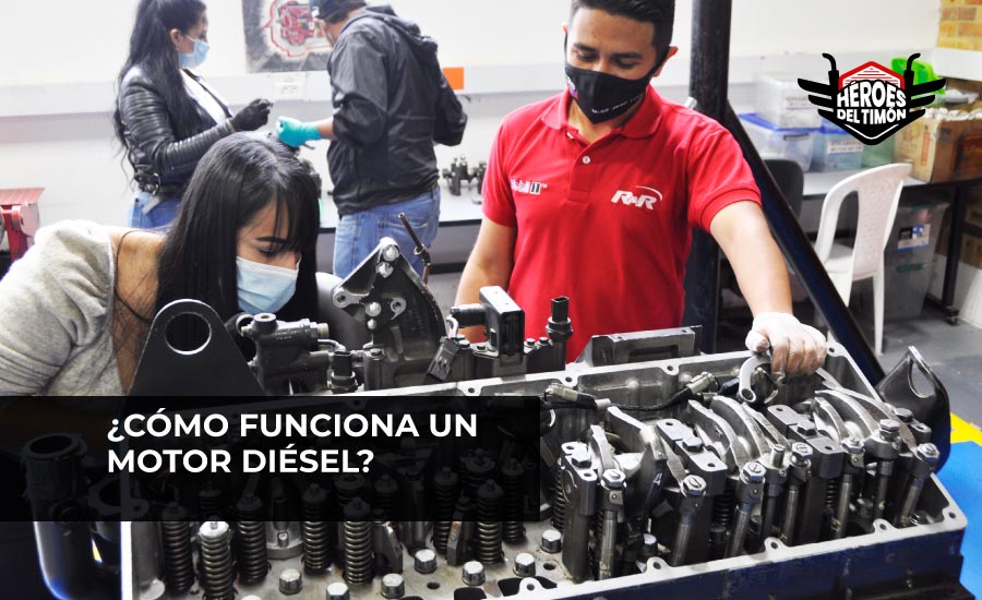 Cómo funciona un motor diésel