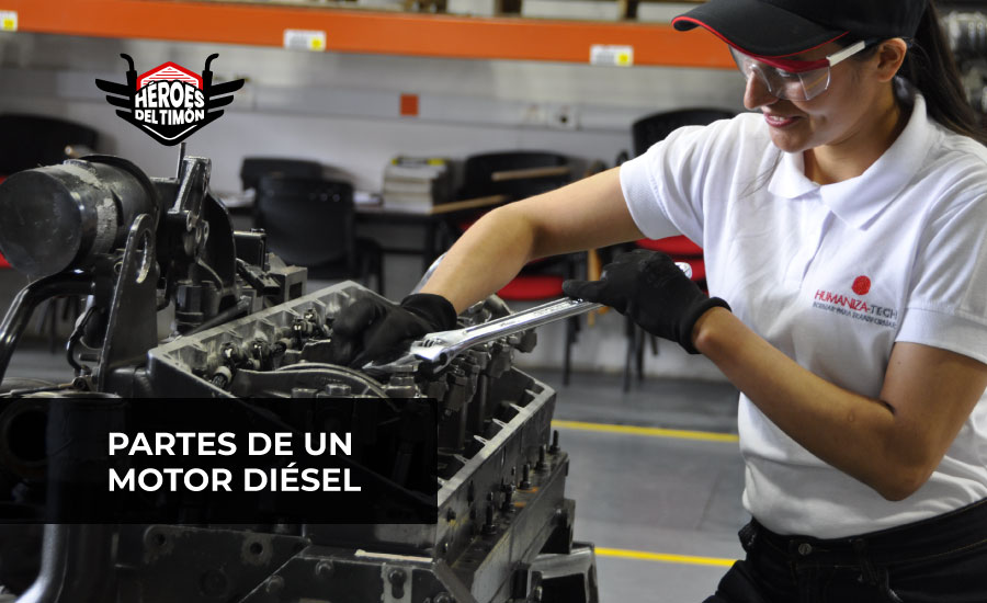 partes de un motor diesel