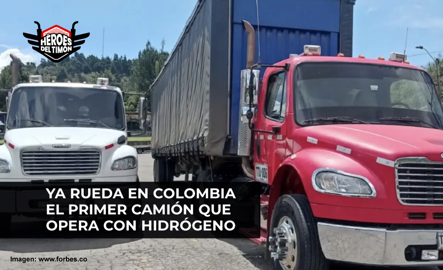 Ya rueda en Colombia el primer camión que opera con hidrógeno