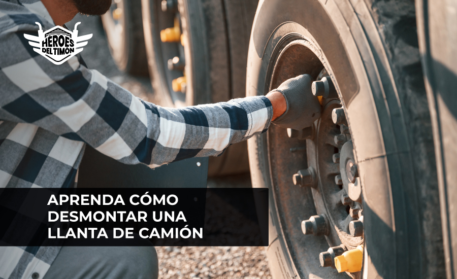 Le explicamos como desmontar una llanta de camion