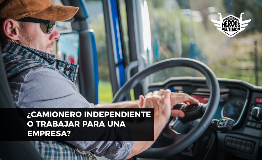 Camionero independiente o trabajar para una empresa