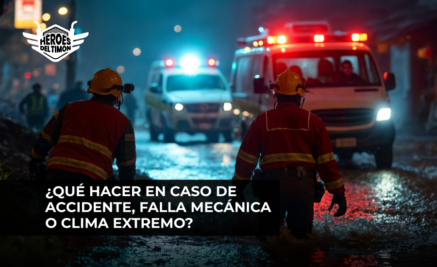 ¿Qué hacer en caso de accidente, falla mecánica o clima extremo?