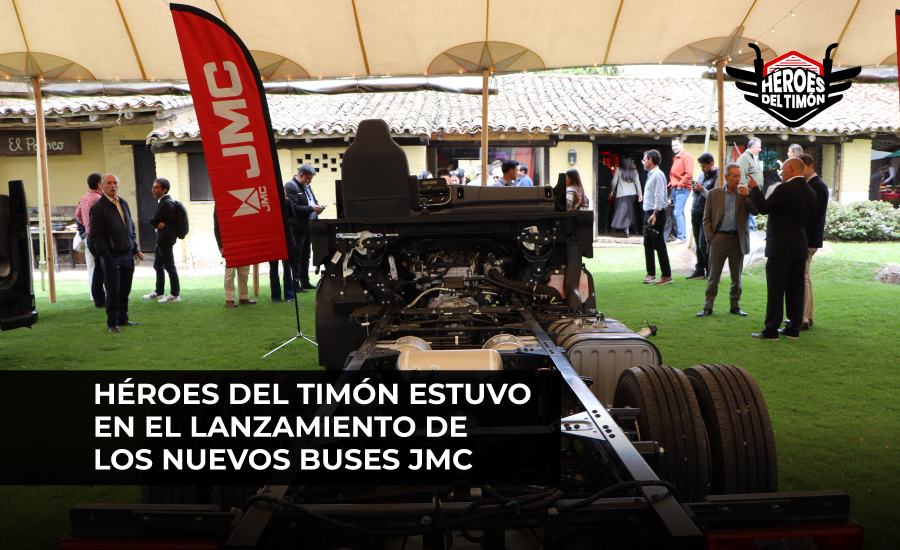 Héroes del Timón estuvo en el lanzamiento de los nuevos buses JMC