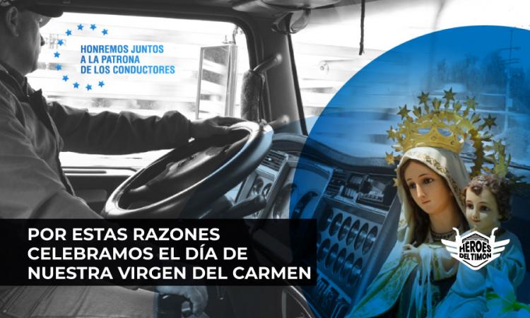 virgen del Carmen patrona de los conductores