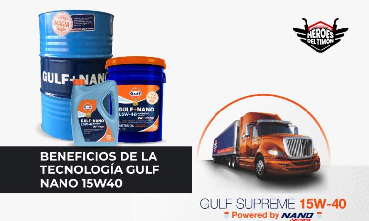 Beneficios de la tecnología Gulf Nano 15W40