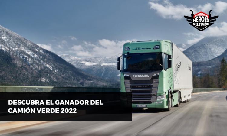 Camión verde SCANIA