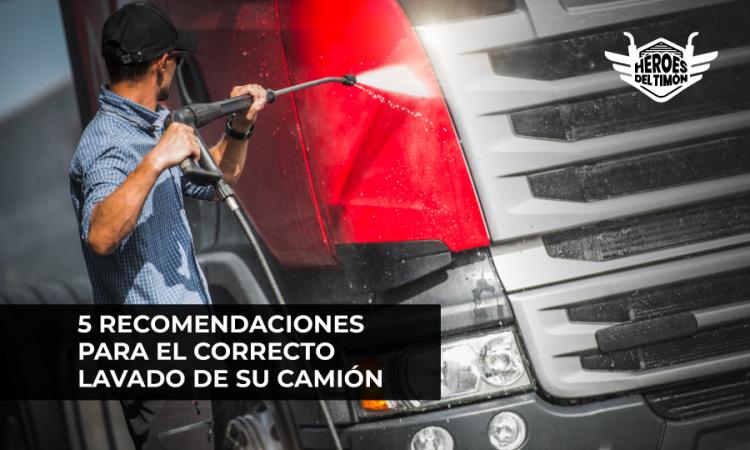 5 recomendaciones para el correcto lavado de su camion