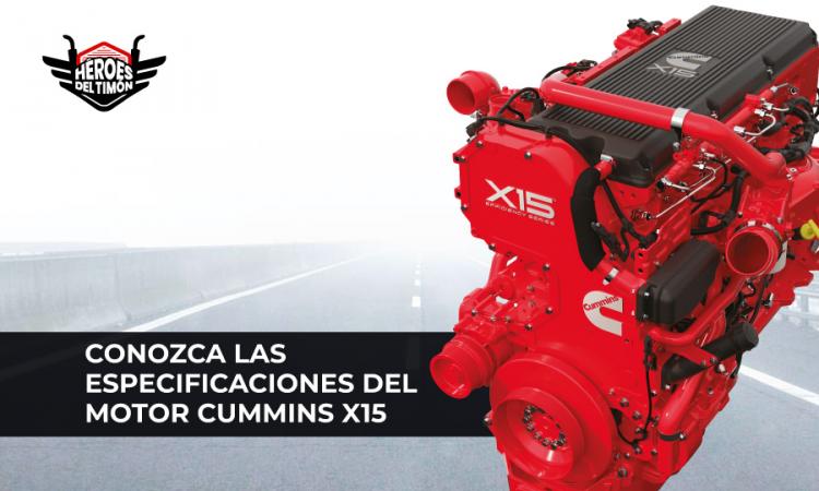 Conozca las especificaciones del motor Cummins X15