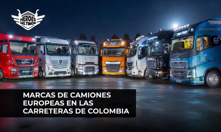 Marcas europeas de camiones en las carreteras de Colombia