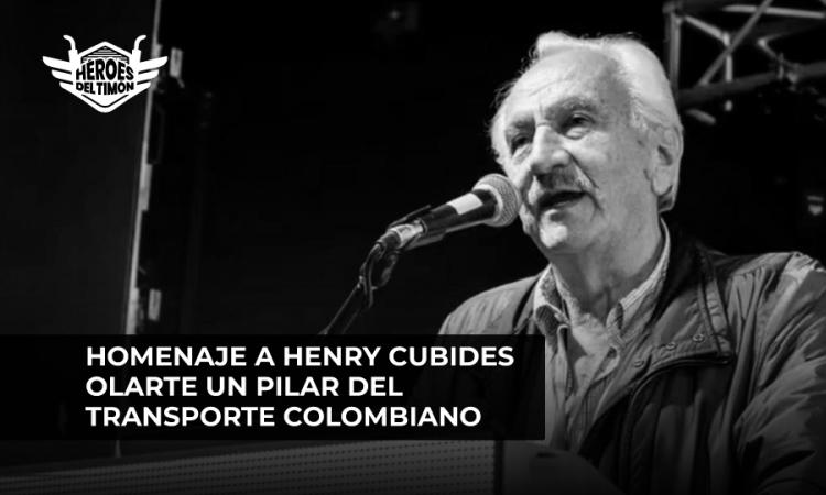 Homenaje a Henry Cubides Olarte un pilar del transporte colombiano