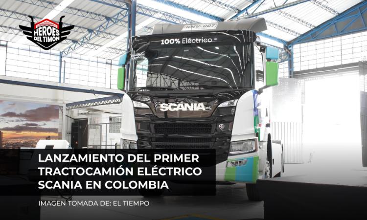 Lanzamiento del primer tractocamión eléctrico Scania en Colombia