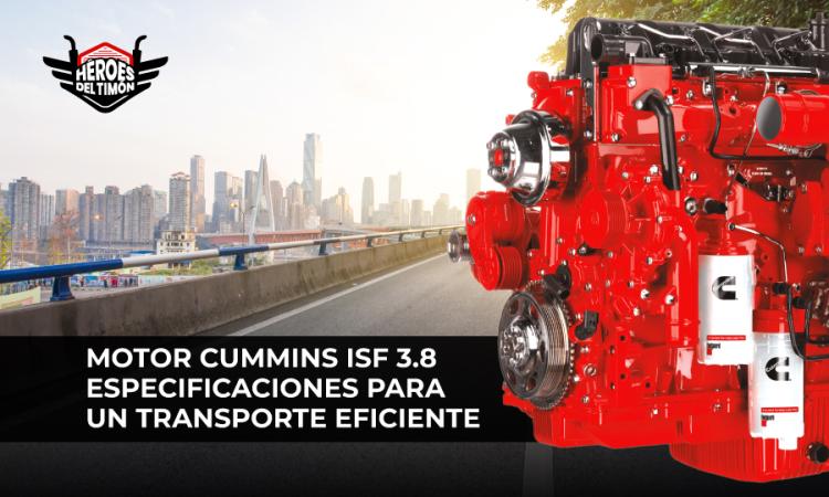 Motor Cummins ISF 3.8 especificaciones para un transporte eficiente