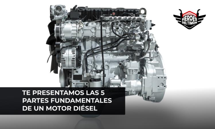 Te presentamos las 5 partes fundamentales de un motor diésel